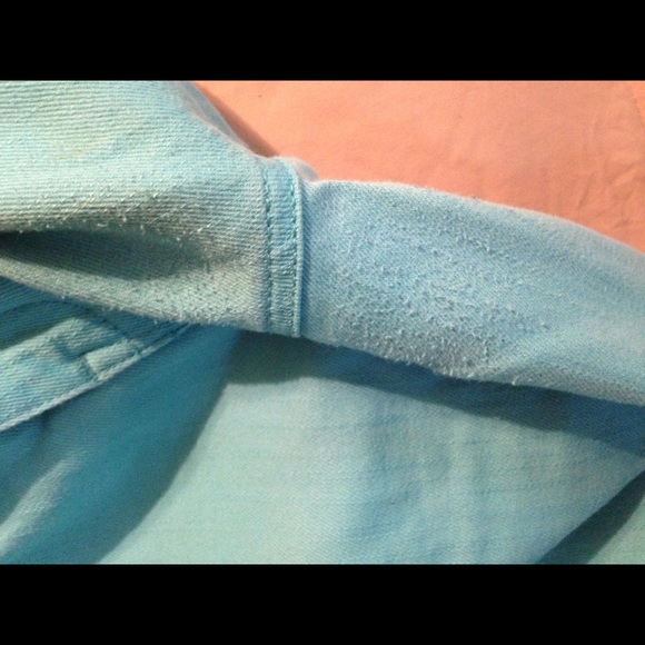 Turquoise stretch capris - Picture 5 of 8